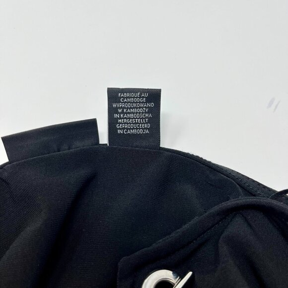 Tahari Black Long Sleeve Top with Silver Detail - Size M - Picture 6 of 9